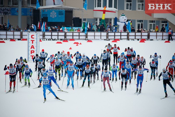 «Лыжня России» собрала под Сыктывкаром несколько сотен любителей спорта