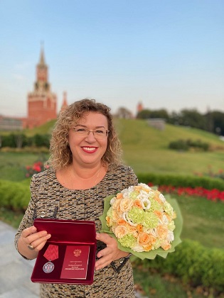 Ольга Епифанова награждена медалью ордена «За заслуги перед Отечеством» II степени