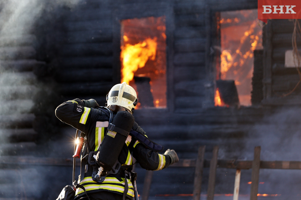 В Усть-Куломском районе на пожаре погиб мужчина